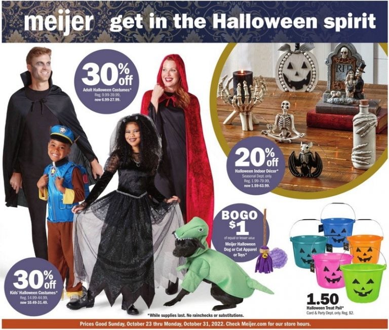 Meijer Halloween Ad Oct 23 Oct 31, 2022