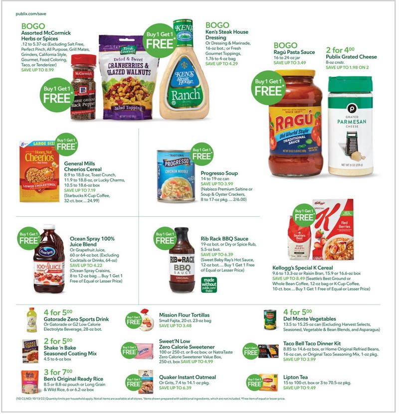 Publix Weekly Ad Oct 12 – Oct 18, 2022