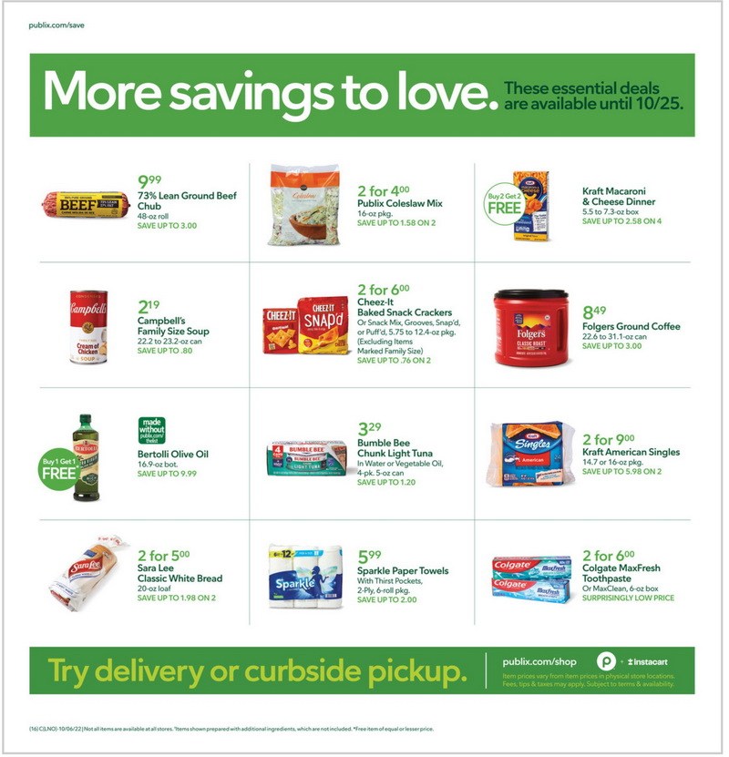 Publix Weekly Ad Oct 12 – Oct 18, 2022