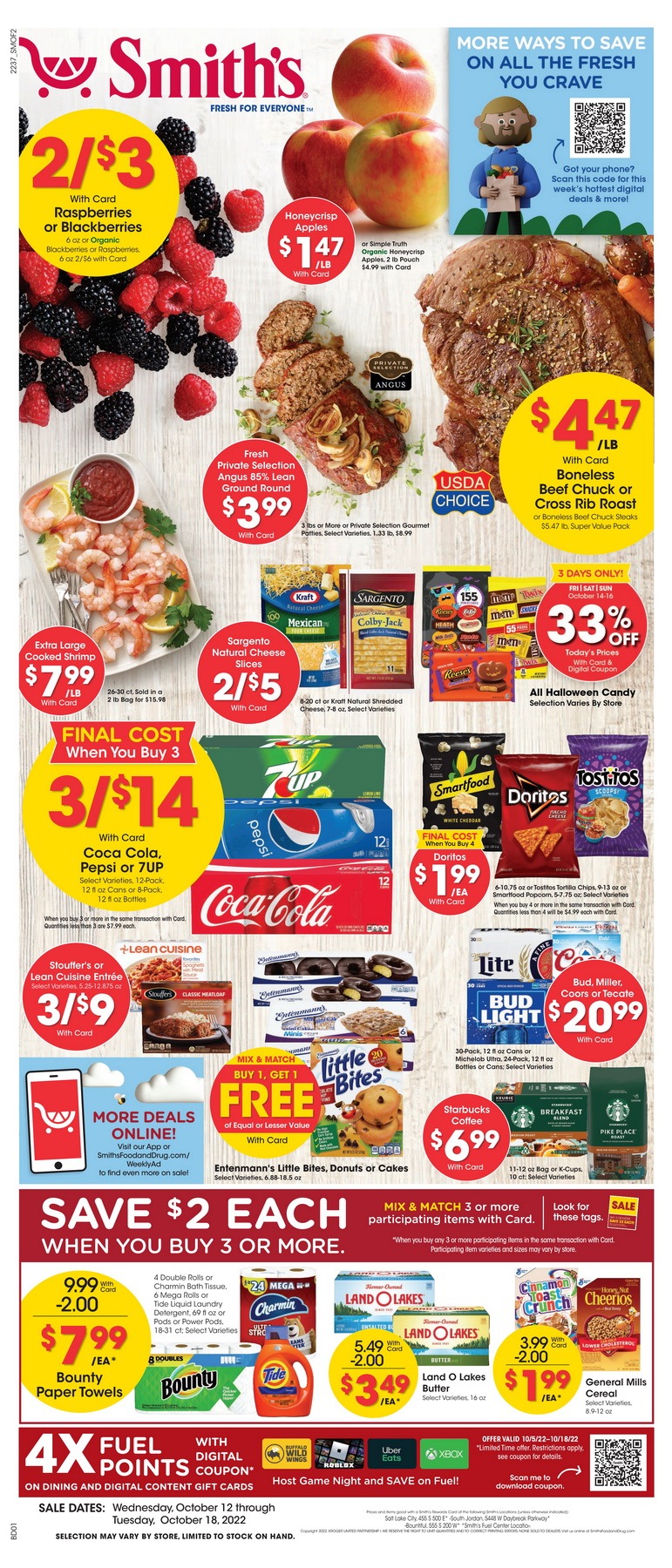 Smith's Food and Drug Weekly Ad Oct 12 – Oct 18, 2022