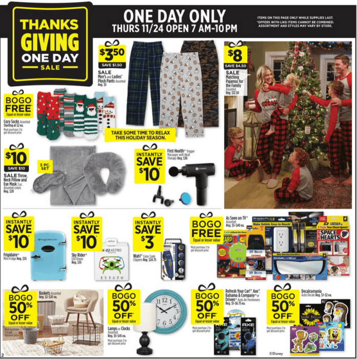 Dollar General Thanksgiving OneDay Ad
