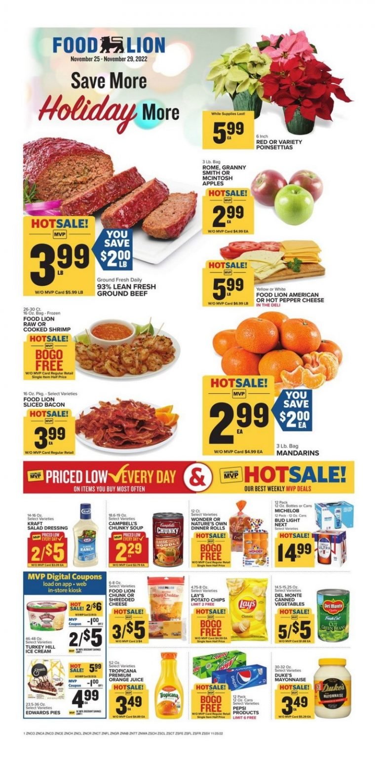 Food Lion Weekly Ad Nov 25 Nov 29 2022 6926