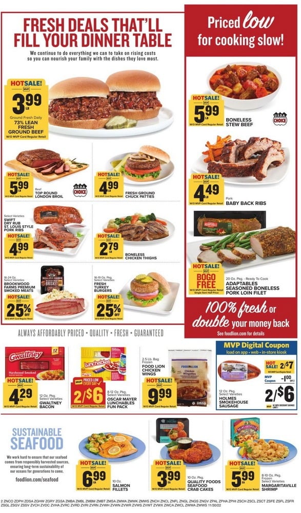 Food Lion Weekly Ad Nov 30 – Dec 06, 2022