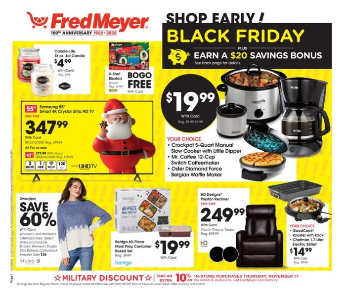 Fred Meyer Black Friday Ad Nov 16 Nov 24, 2022