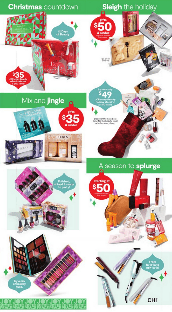 JCPenney Beauty Gift Guide Nov 07 – Dec 15, 2022