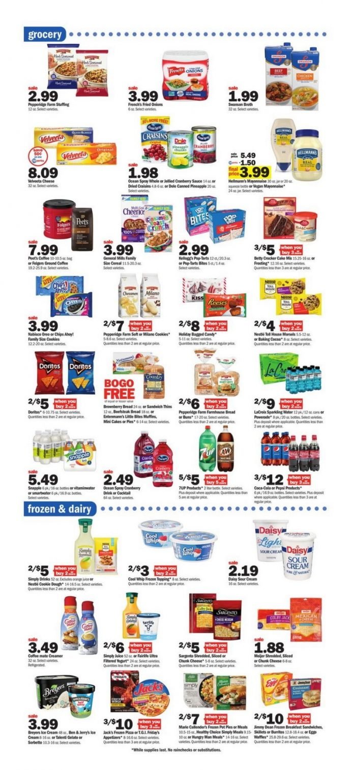 Meijer Weekly Ad Nov 20 Nov 26, 2022 (Thanksgiving Promotion Included)