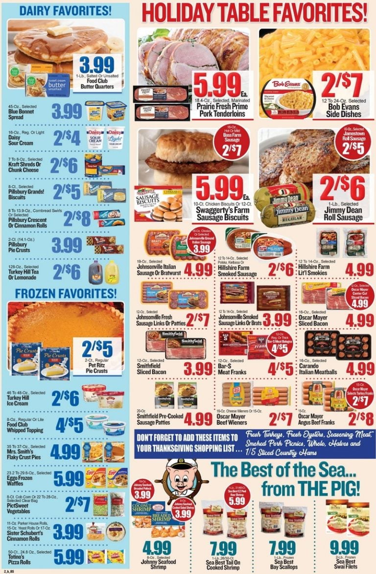 Piggly Wiggly Weekly Ad Nov 16 Nov 23, 2022 (Thanksgiving Promotion