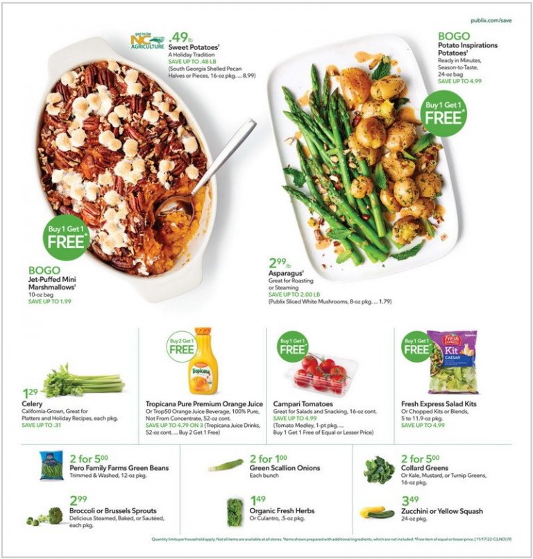 Publix Weekly Ad Nov 16 Nov 23, 2022 (Thanksgiving Promotion Included)