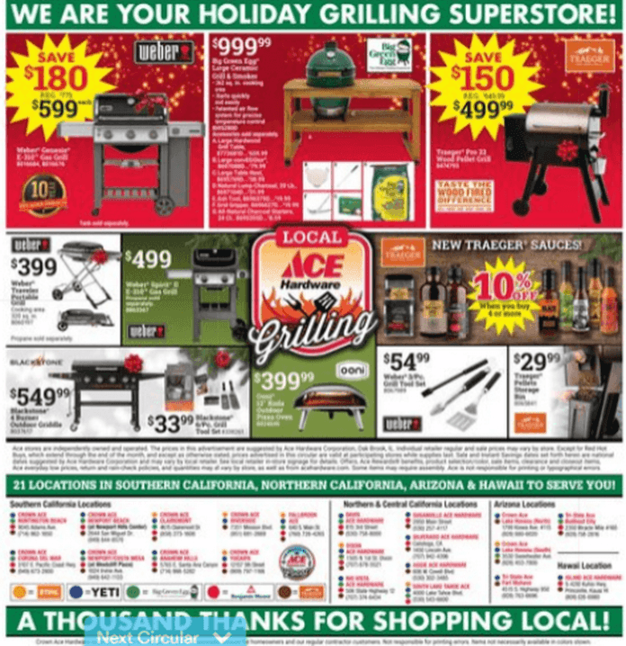 ACE Hardware Holiday Ad Dec 01 Dec 24, 2022 (Christmas Promotion