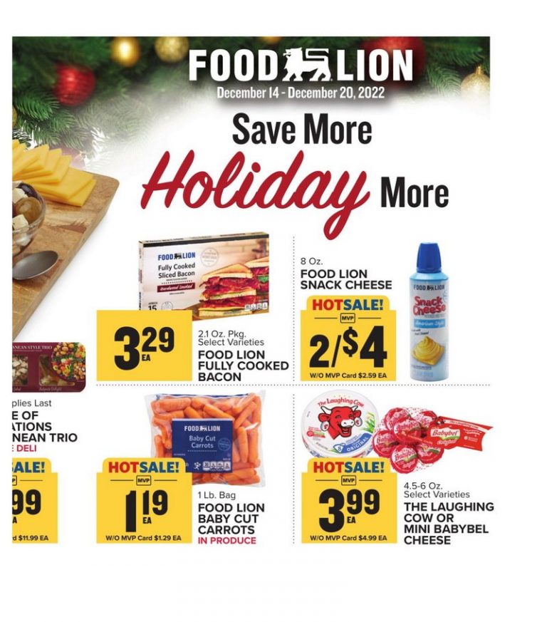 Food Lion Weekly Ad Dec 14 Dec 20, 2022