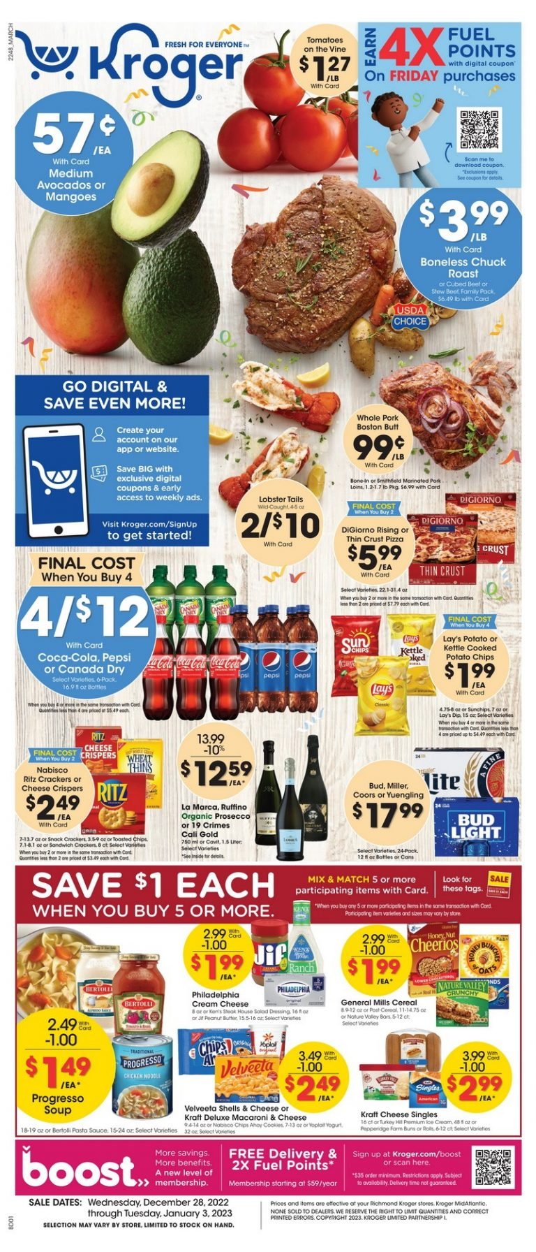 Kroger Weekly Ad Dec 28, 2022 Jan 03, 2023