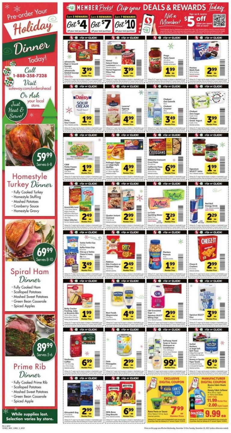 Safeway Weekly Ad Dec 14 – Dec 20, 2022