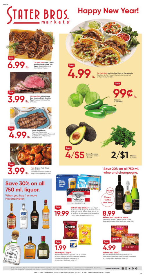 Stater Bros Weekly Ad Dec 26, 2022 – Jan 03, 2023