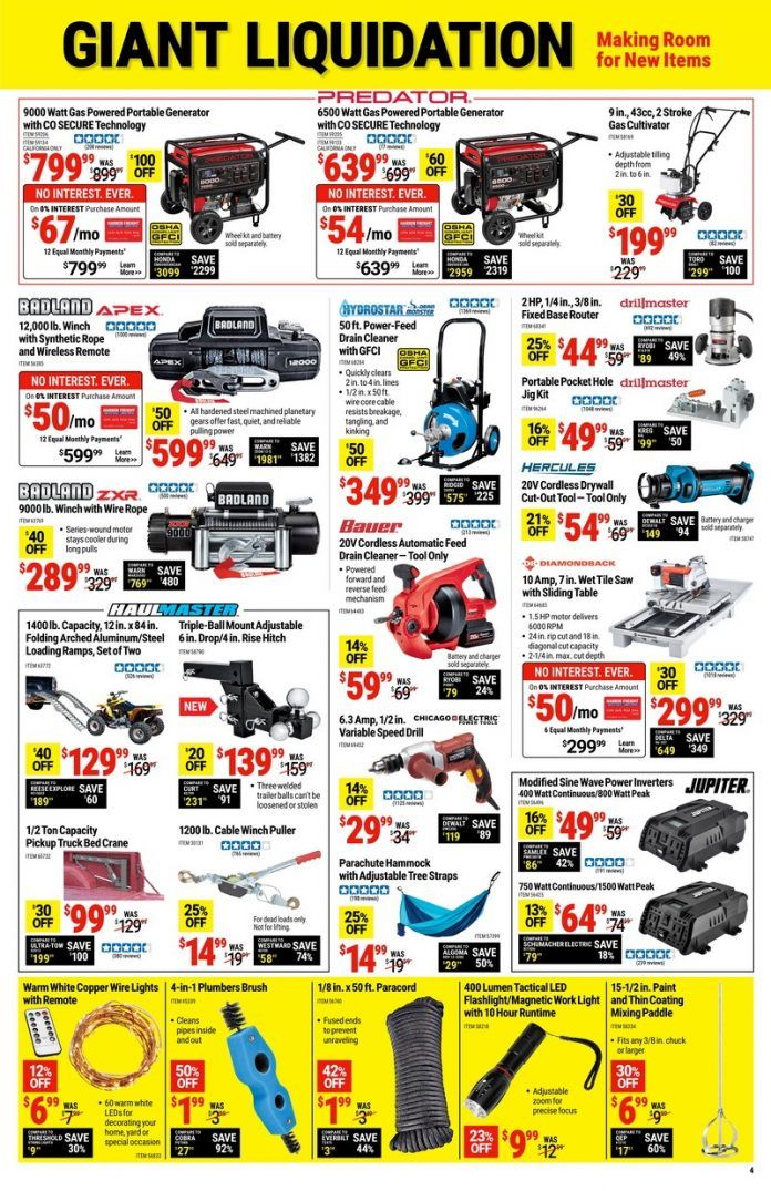 Harbor Freight Giant Liquidation Sale Jan 27 Feb 05, 2023