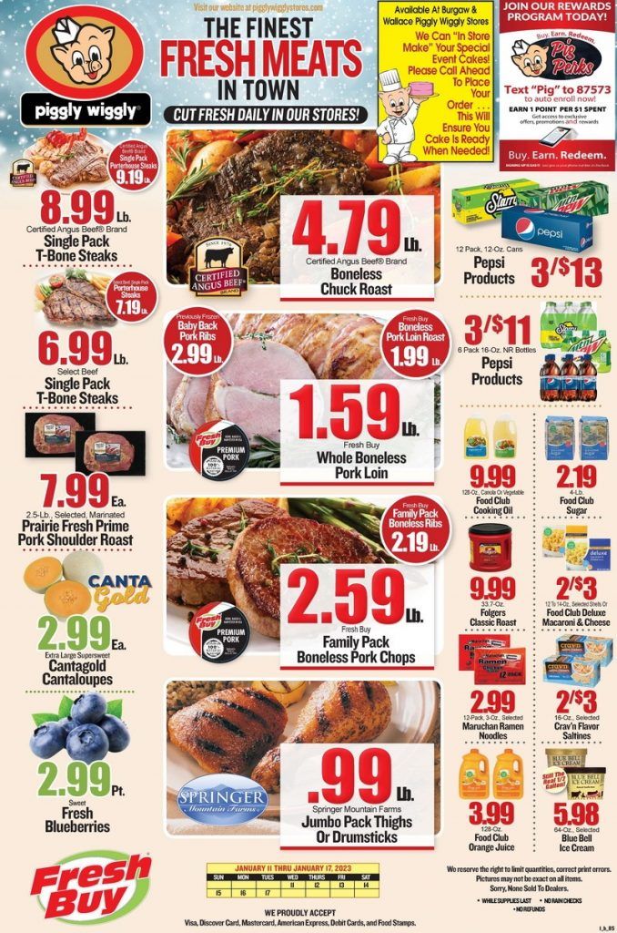 Piggly Wiggly Weekly Ad Jan 11 – Jan 17, 2023