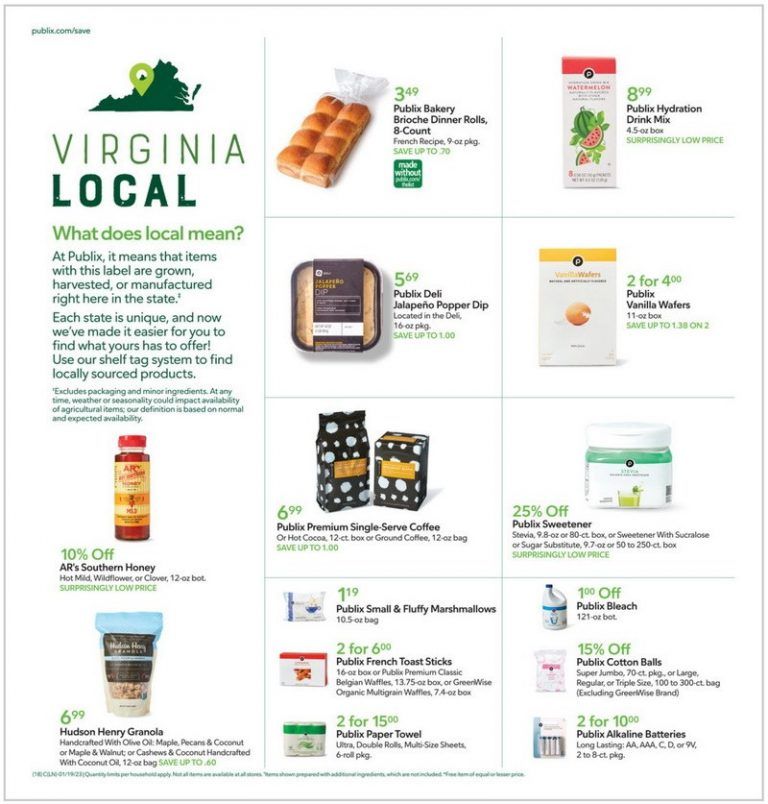 Publix Weekly Ad Jan 18 Jan 24, 2025