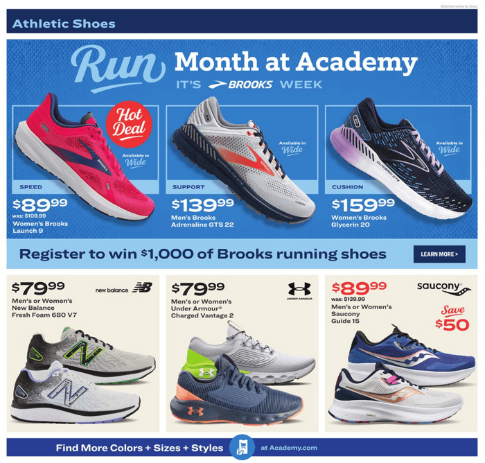 Academy Sports + Outdoors Active Ad Feb 27 – Mar 26, 2023