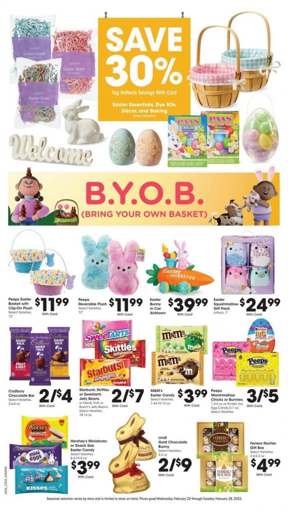 Kroger Weekly Ad Feb 22 Feb 28, 2023 (Easter Promotion Included)