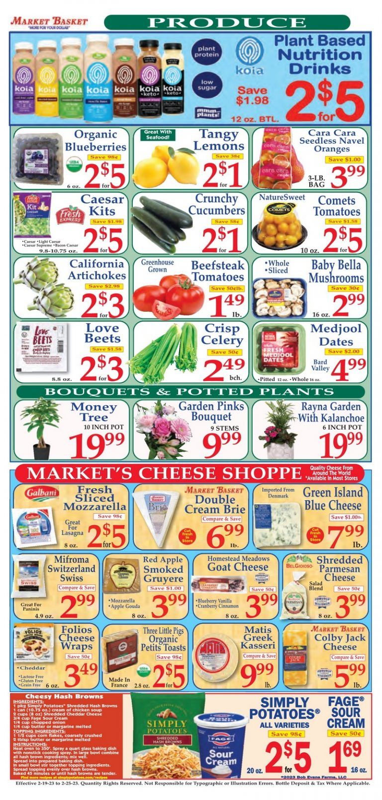 Market Basket Weekly Flyer Feb 19 – Feb 25, 2023