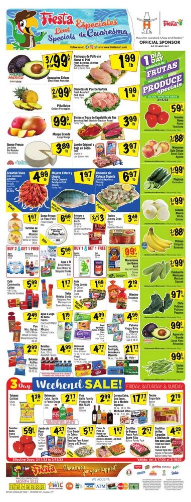 Fiesta Mart Weekly Ad Mar 15 – Mar 21, 2023