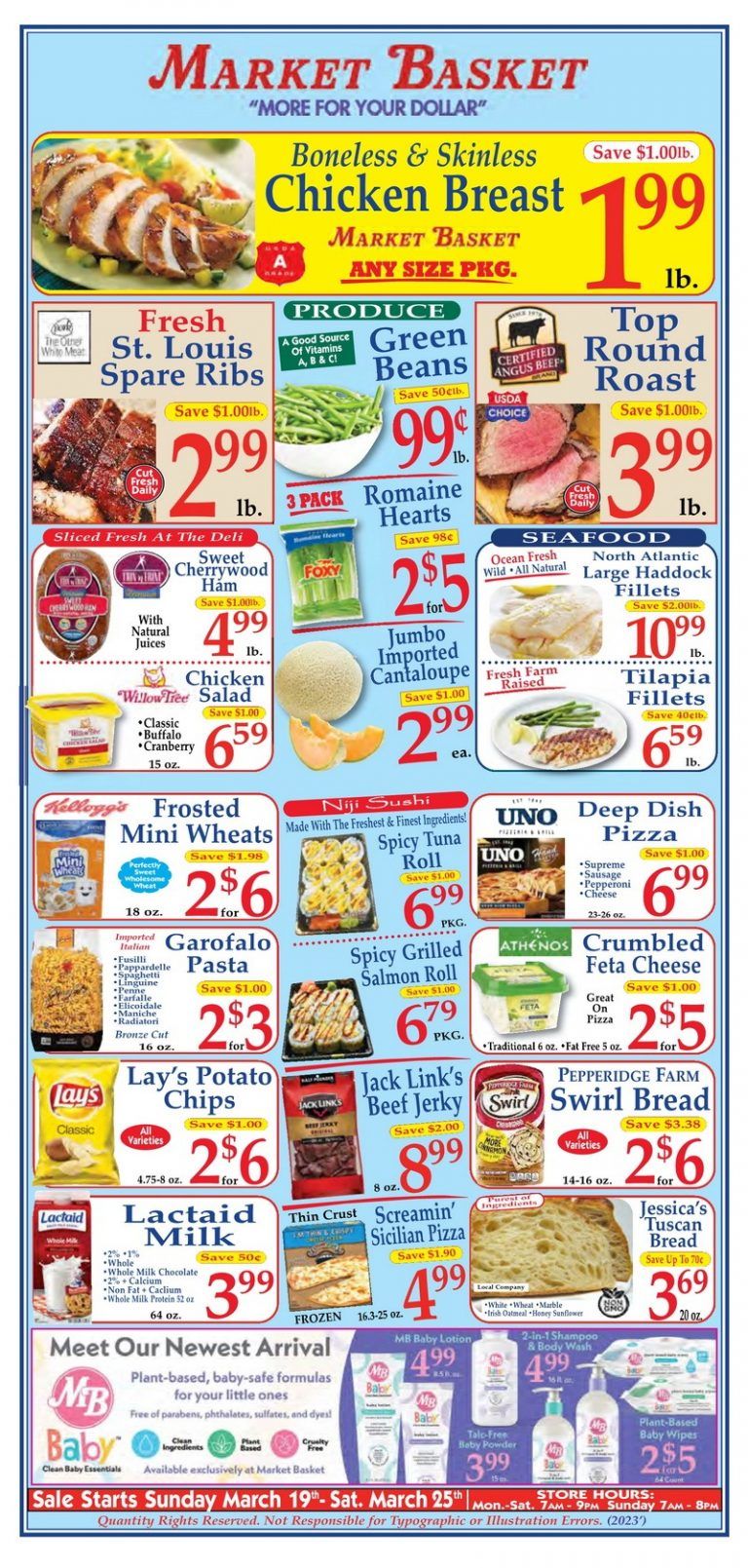 Market Basket Weekly Flyer Mar 19 – Mar 25, 2023