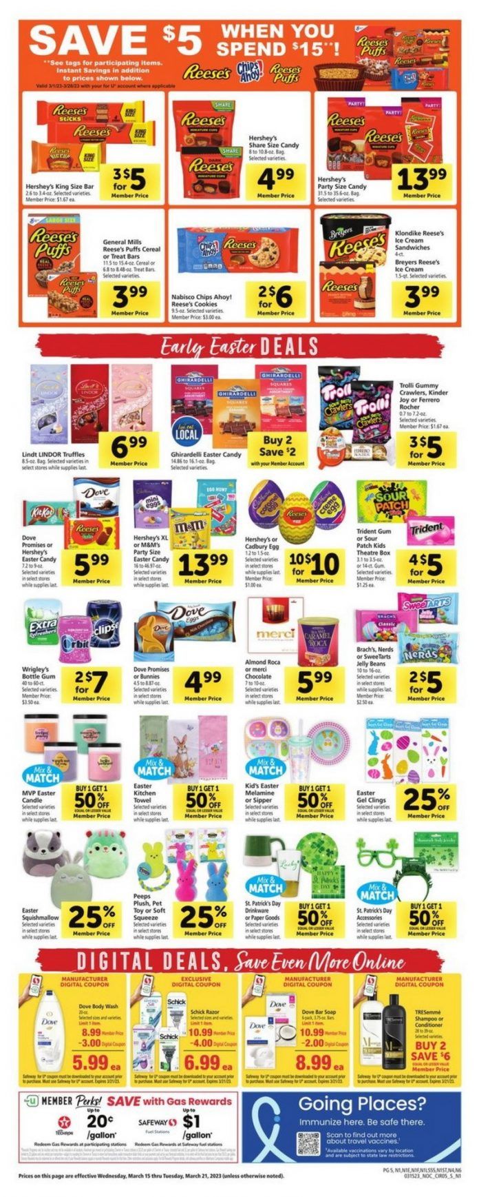 Safeway Weekly Ad Mar 15 Mar 21, 2023 (St. Patrick's Day & Easter