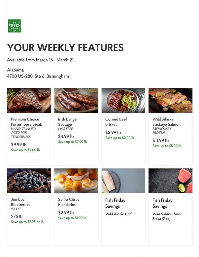 The Fresh Market Weekly Ad Mar 15 Mar 21 2023