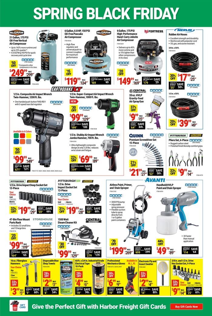 Harbor Freight Spring Black Friday Ad Apr 10 – Apr 16, 2023