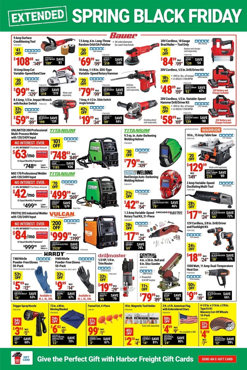 Harbor Freight Spring Black Friday Ad Apr 21 Apr 23, 2023