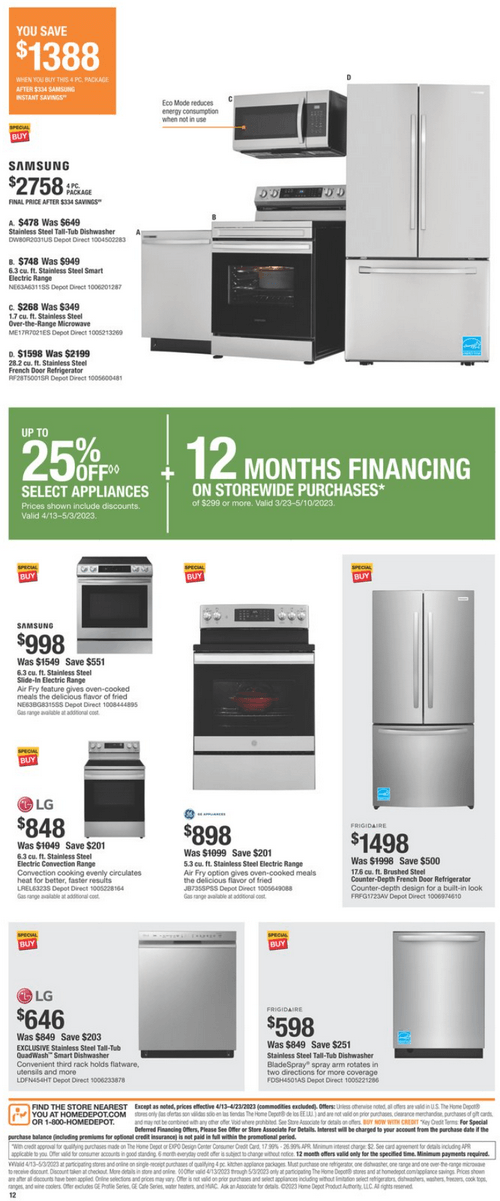 Home Depot Spring Black Friday Ad Apr 13 Apr 23, 2023