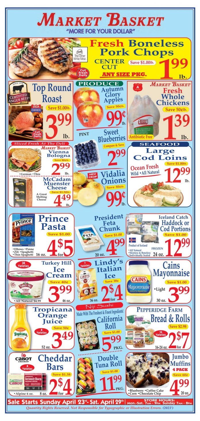 Market Basket Weekly Flyer Apr 23 – Apr 29, 2023