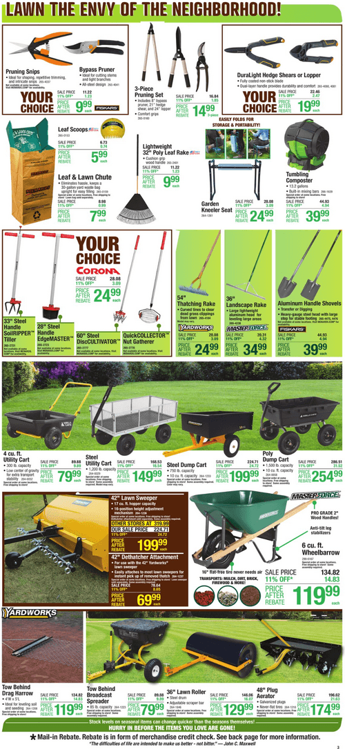 Menards Garden Center Ad Apr 27 – May 07, 2023