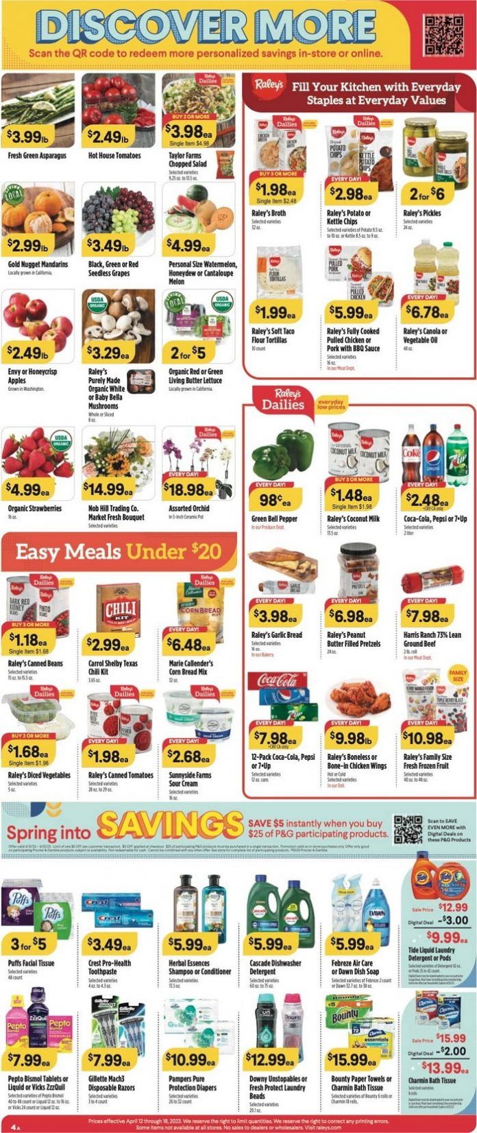 Raley's Supermarkets Weekly Ad Apr 12 – Apr 18, 2023