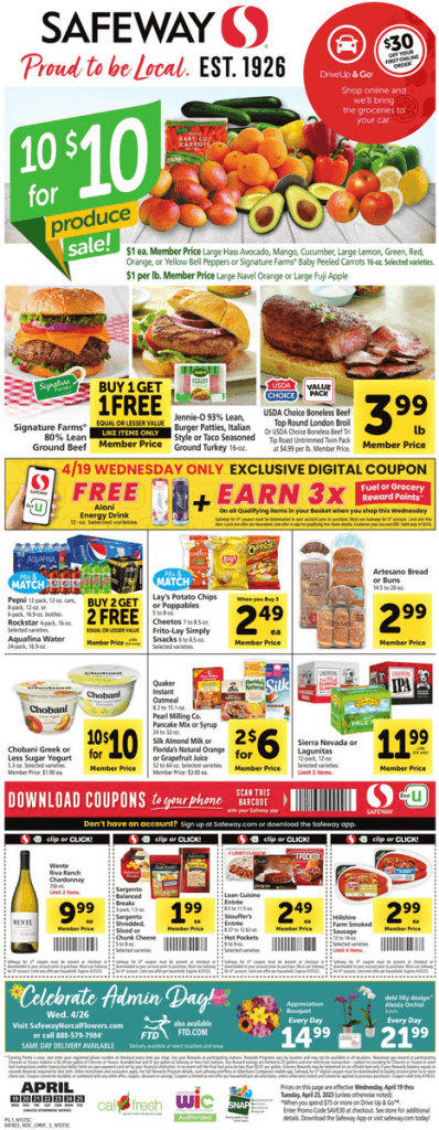 Safeway Weekly Ad Apr 19 – Apr 25, 2023 (Easter Savings Included)