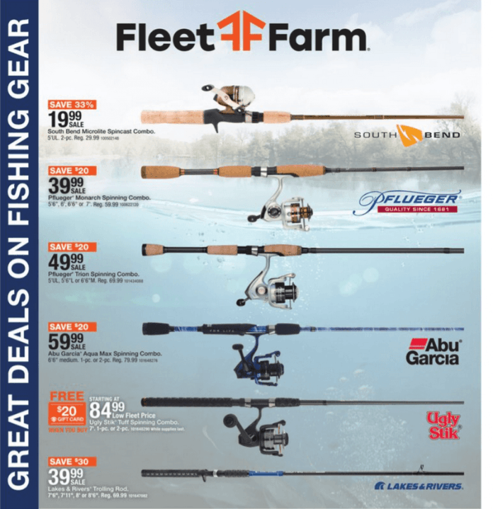 Fleet Farm Fishing Pullout Ad May 05 May 13, 2023