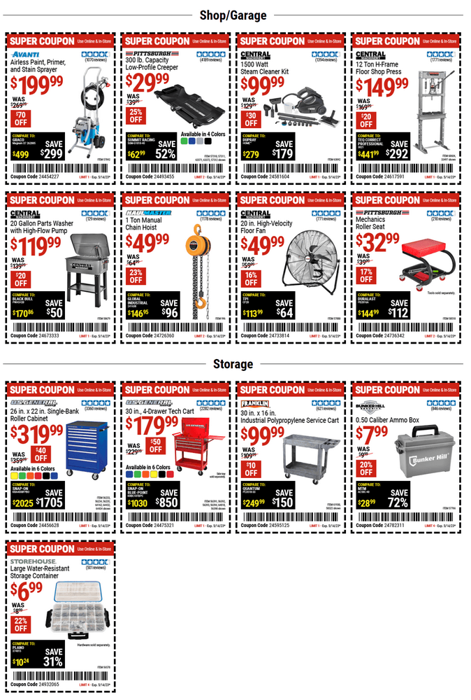 Harbor Freight Coupon Ad May 01 May 14, 2023