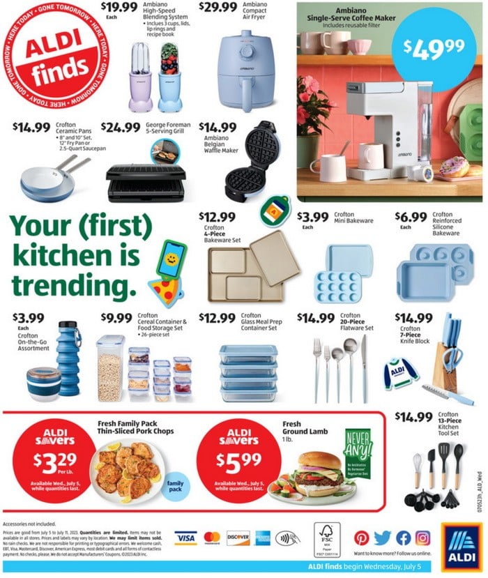 ALDI Sneak Peak In-Store Ad July 05 – July 11, 2023