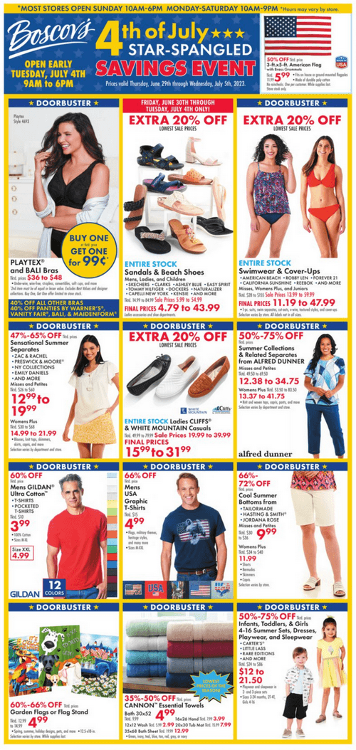 Boscov's Weekly Ad June 29 – Jul 05, 2023 (Independence Day Promotion ...