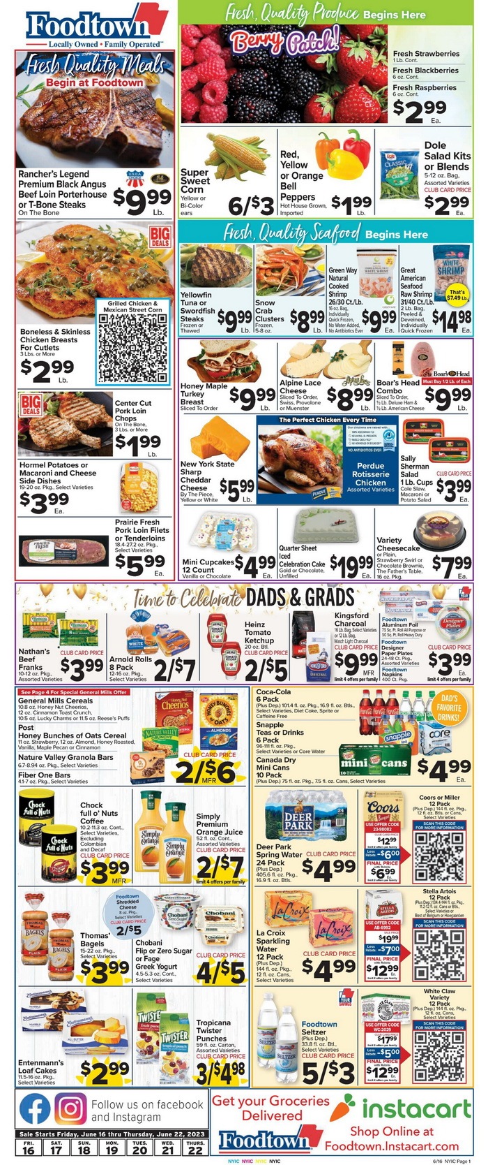 Foodtown Weekly Ad June 16 – June 22, 2023