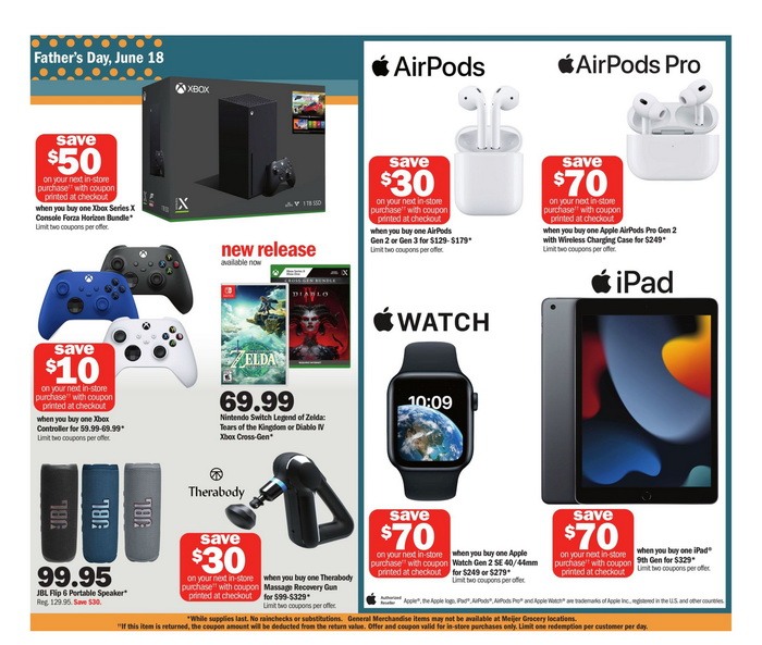 Meijer Father's Day Ad June 11 – June 18, 2023