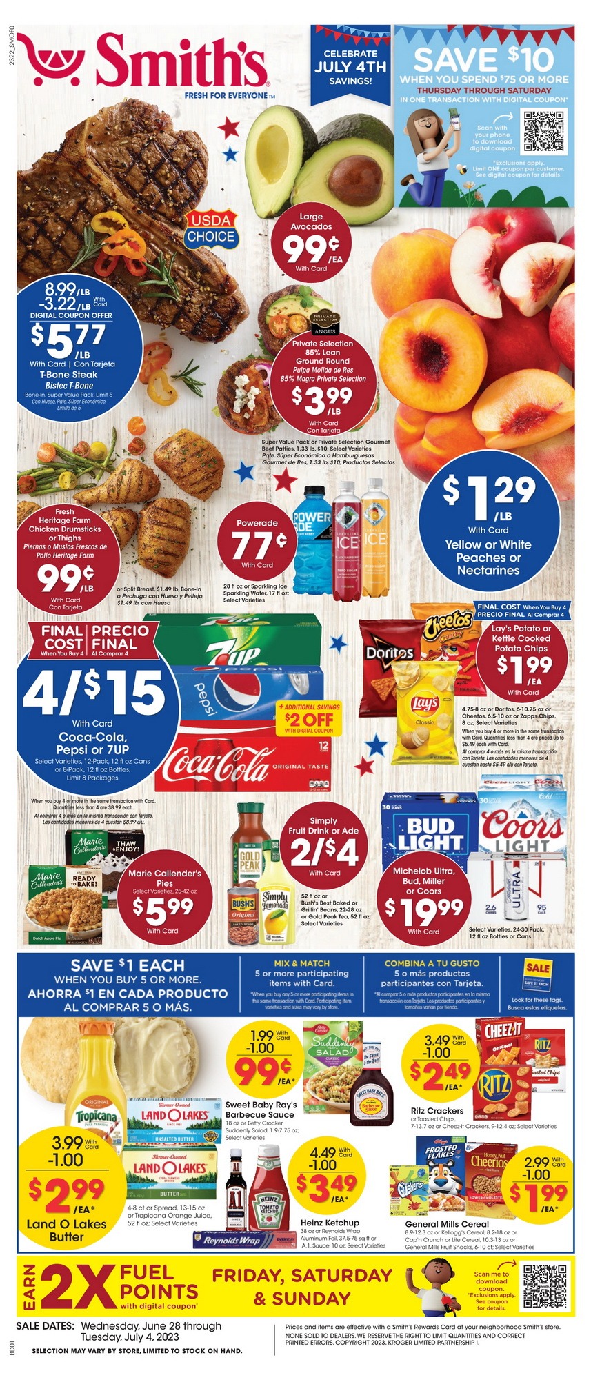 Smith's Food and Drug Weekly Ad Jun 28 – Jul 04, 2023 (Independence Day ...