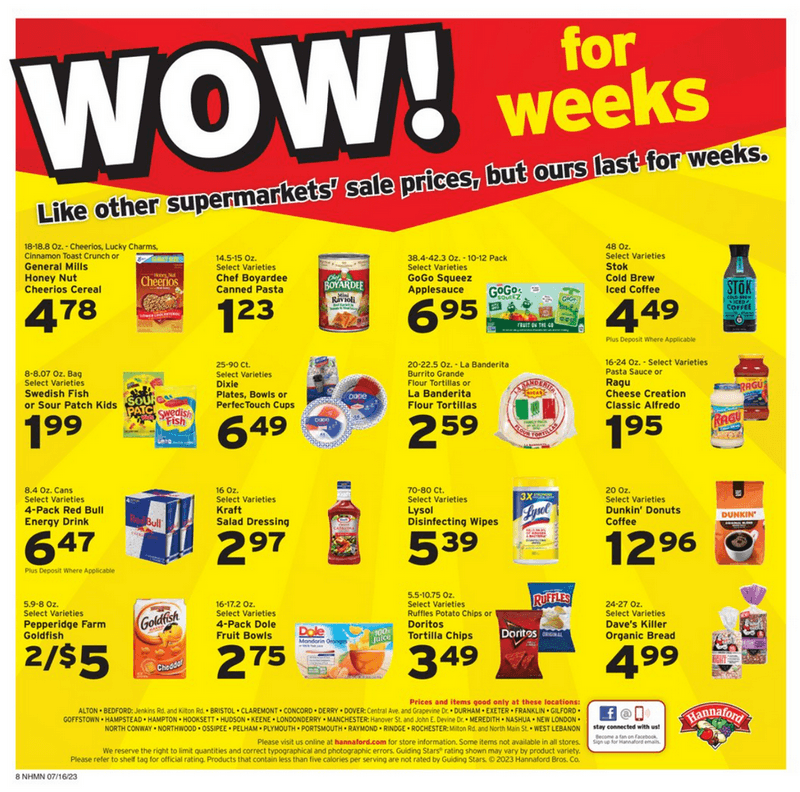 Hannaford Weekly Ad Jul 16 – Jul 22, 2023