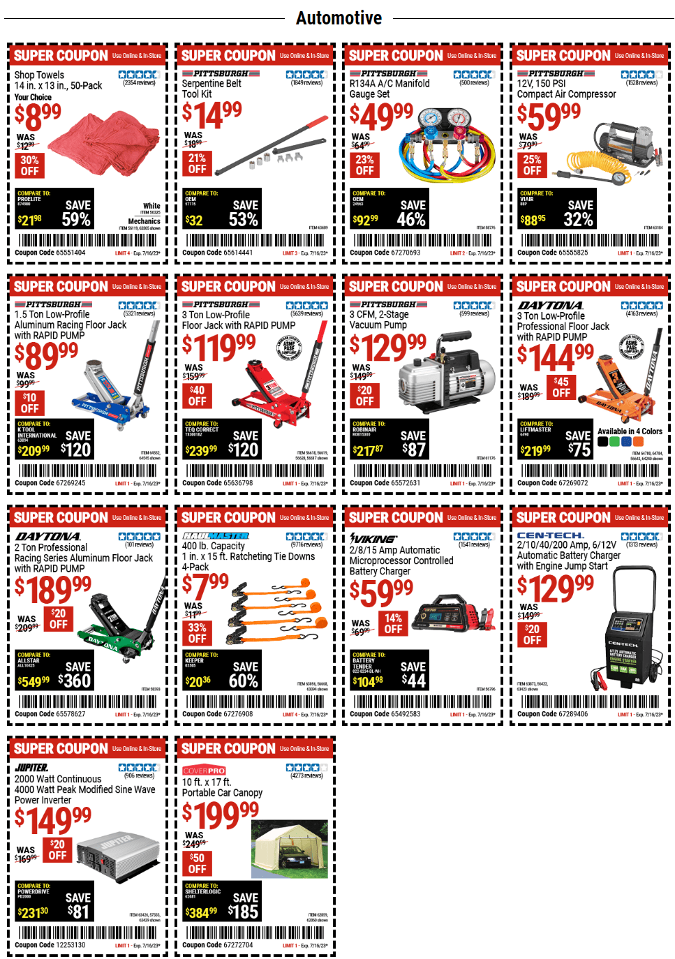 Harbor Freight Coupon Sale July 05 July 16, 2023