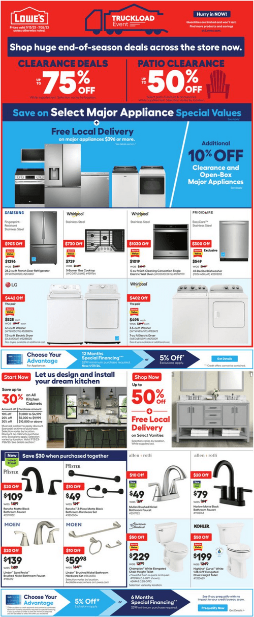 Lowe's Weekly Ad Jul 13 – Jul 26, 2023