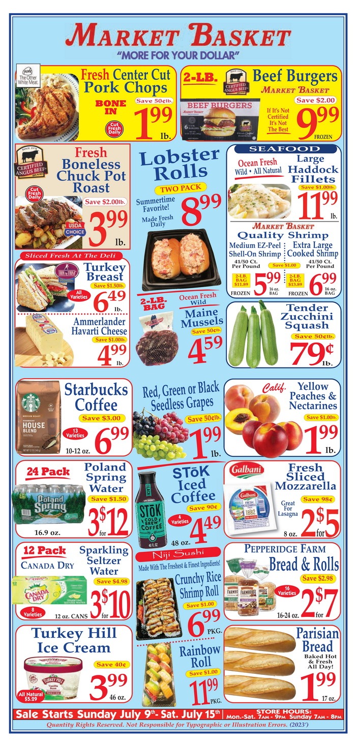 Market Basket Weekly Flyer July 09 – July 15, 2023