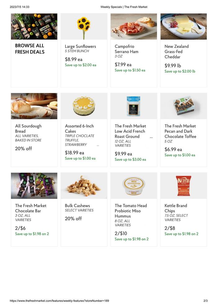 The Fresh Market Weekly Ad July 05 July 11, 2023