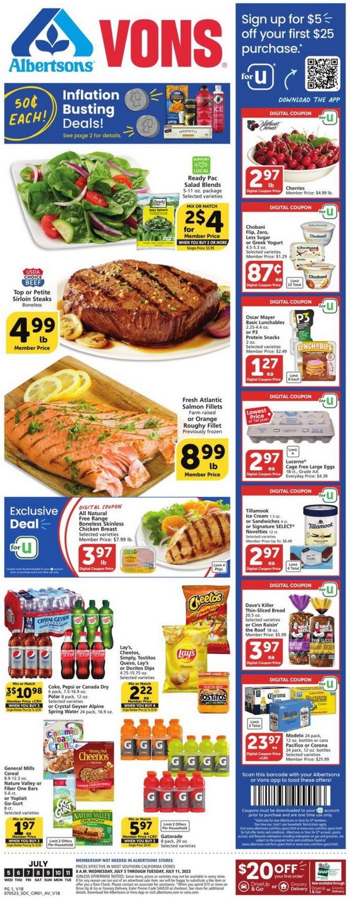 Vons Weekly Ad July 05 – July 11, 2023