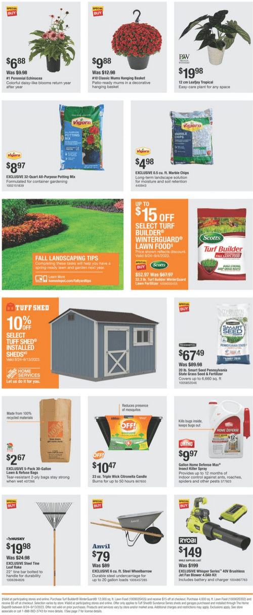 Home Depot Labor Day Ad Aug 24 Sep 04, 2023