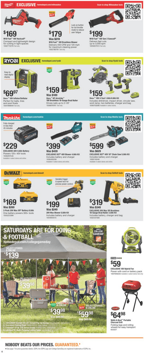 Home Depot Labor Day Ad Aug 24 Sep 04, 2023