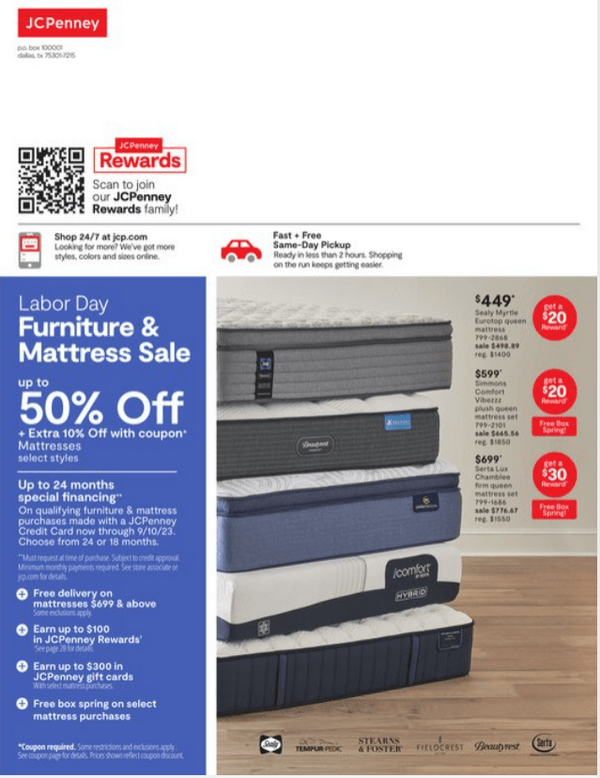 JCPenney Labor Day Home Sale Aug 24 Sep 10, 2023